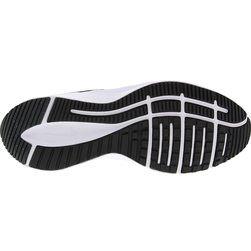 Nike Quest 4 Running Shoes - Mens Black White Dark Smoke Grey Sole View