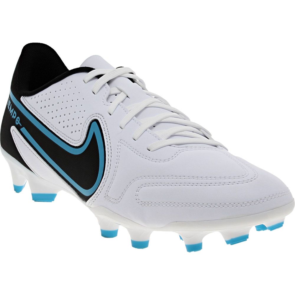 Nike Tiempo Legend 9 FG Mg Outdoor Soccer Cleats - Mens White Blue Pink