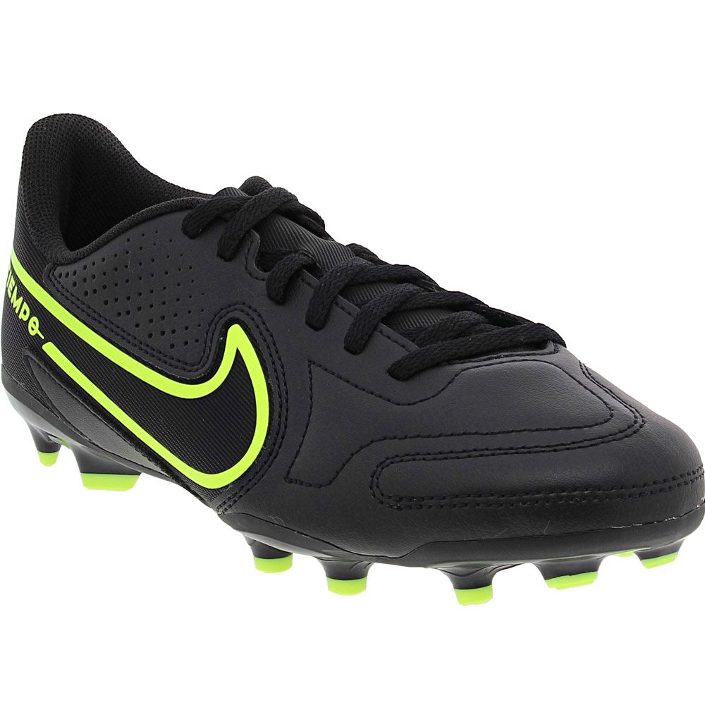 Nike Jr Legend 9 Club FG Outdoor Soccer Cleats - Boys Black Volt