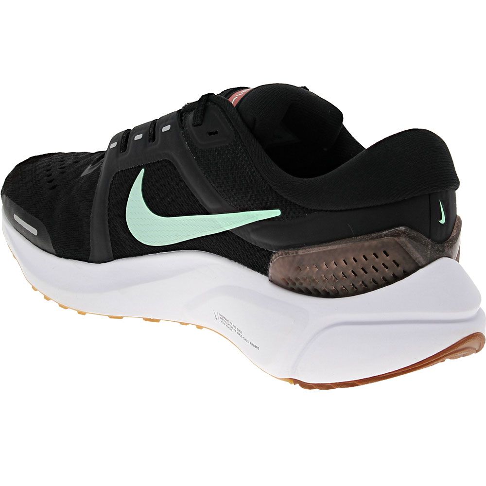 Nike Zoom Vomero 16 Running Shoes - Womens Black White Back View