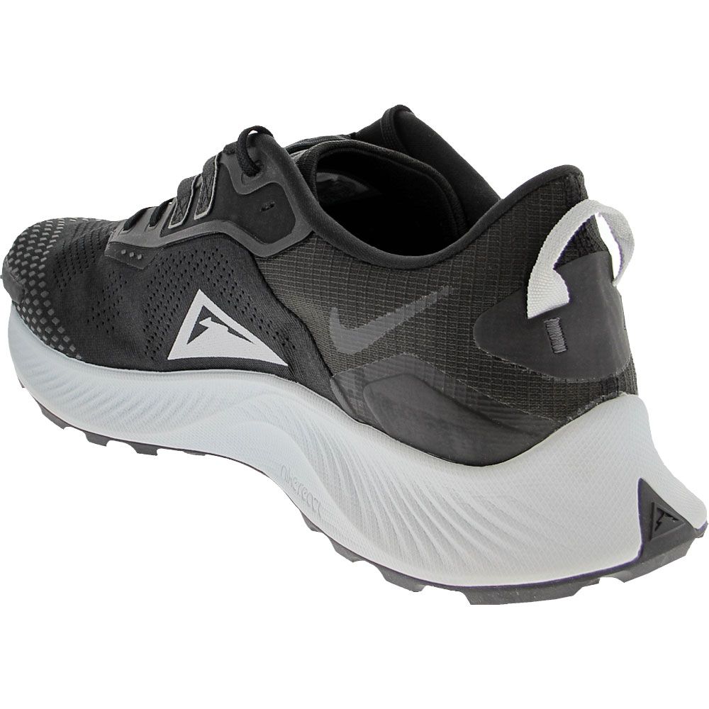 Nike Pegasus Trail 3 Trail Running Shoes - Mens Black Black White Back View