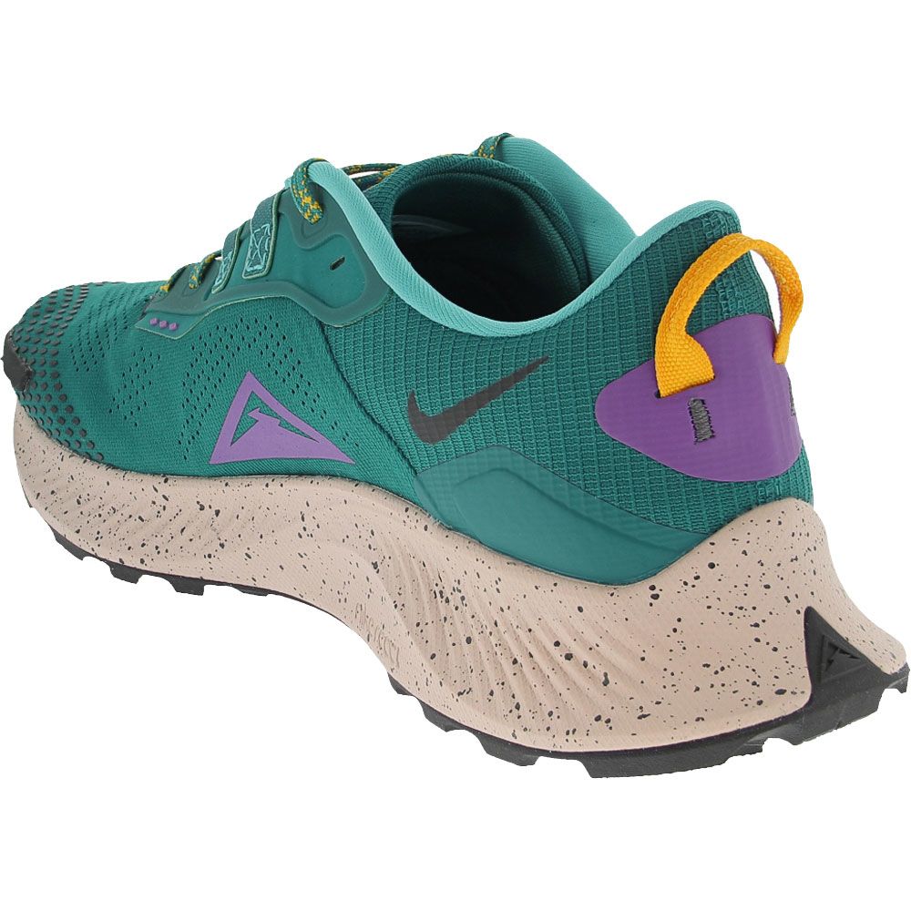 Nike Pegasus Trail 3 Trail Running Shoes - Mens Mystic Teal Gold Back View