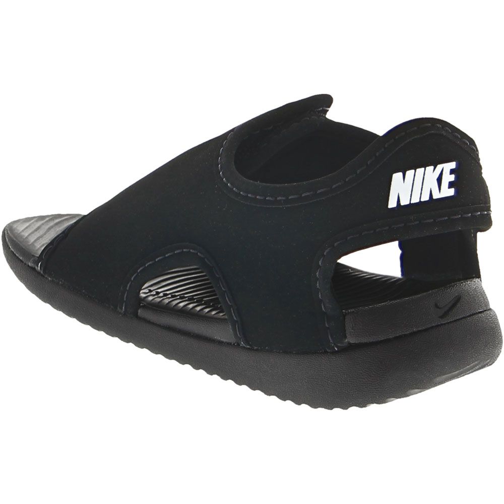 Nike Sunray Adjust 5 V2 Sandals - Baby Toddler Black Black White Back View