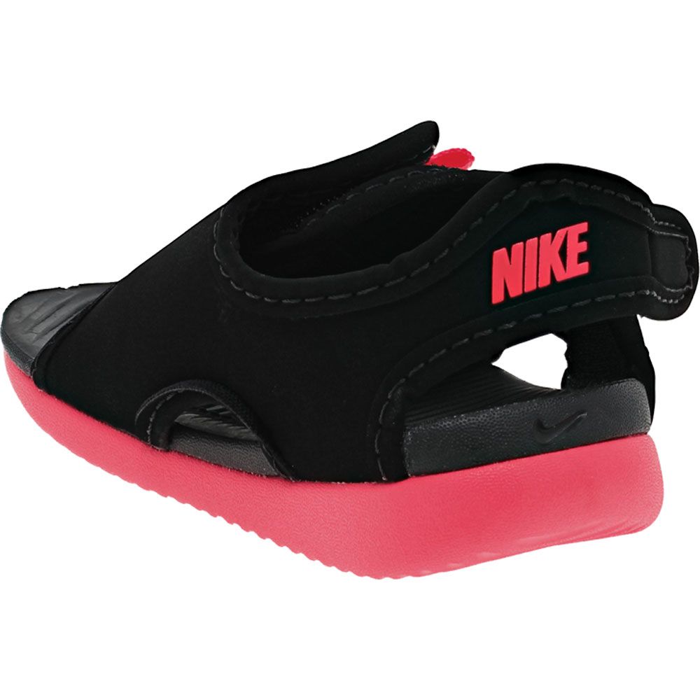 Nike Sunray Adjust 5 V2 Sandals - Baby Toddler Black Racer Pink Back View