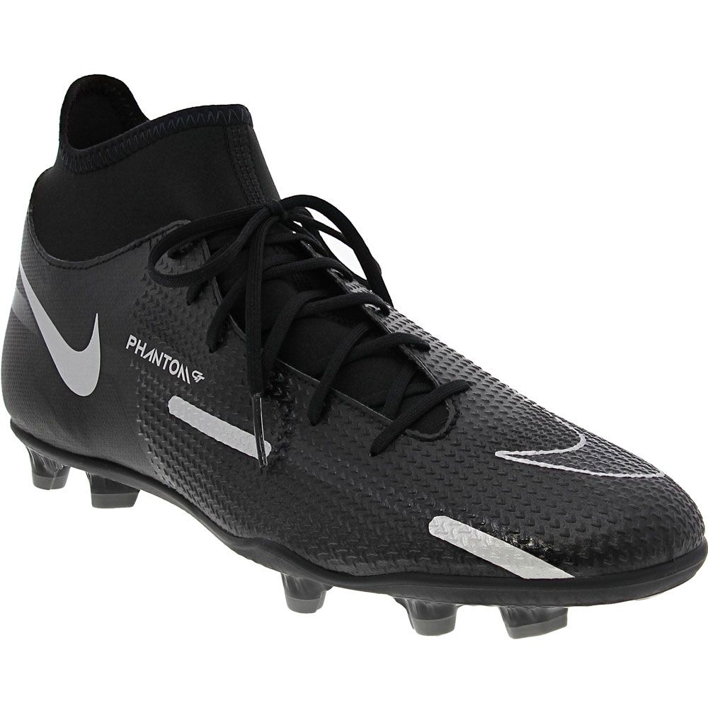 Nike Phantom Gt2 Club MG Outdoor Soccer Cleats - Mens Black Grey Silver
