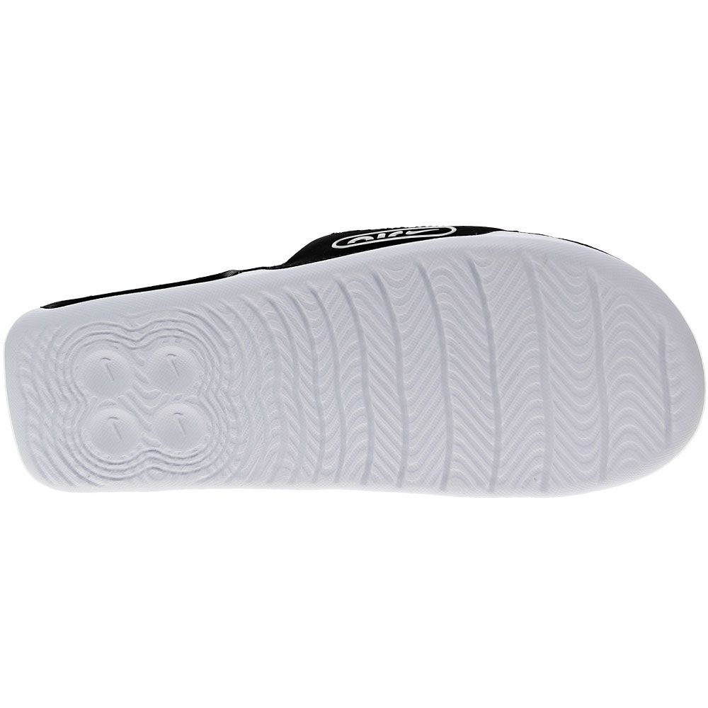 Nike Air Max Cirro Slide Sandals - Mens Black Silver White Sole View