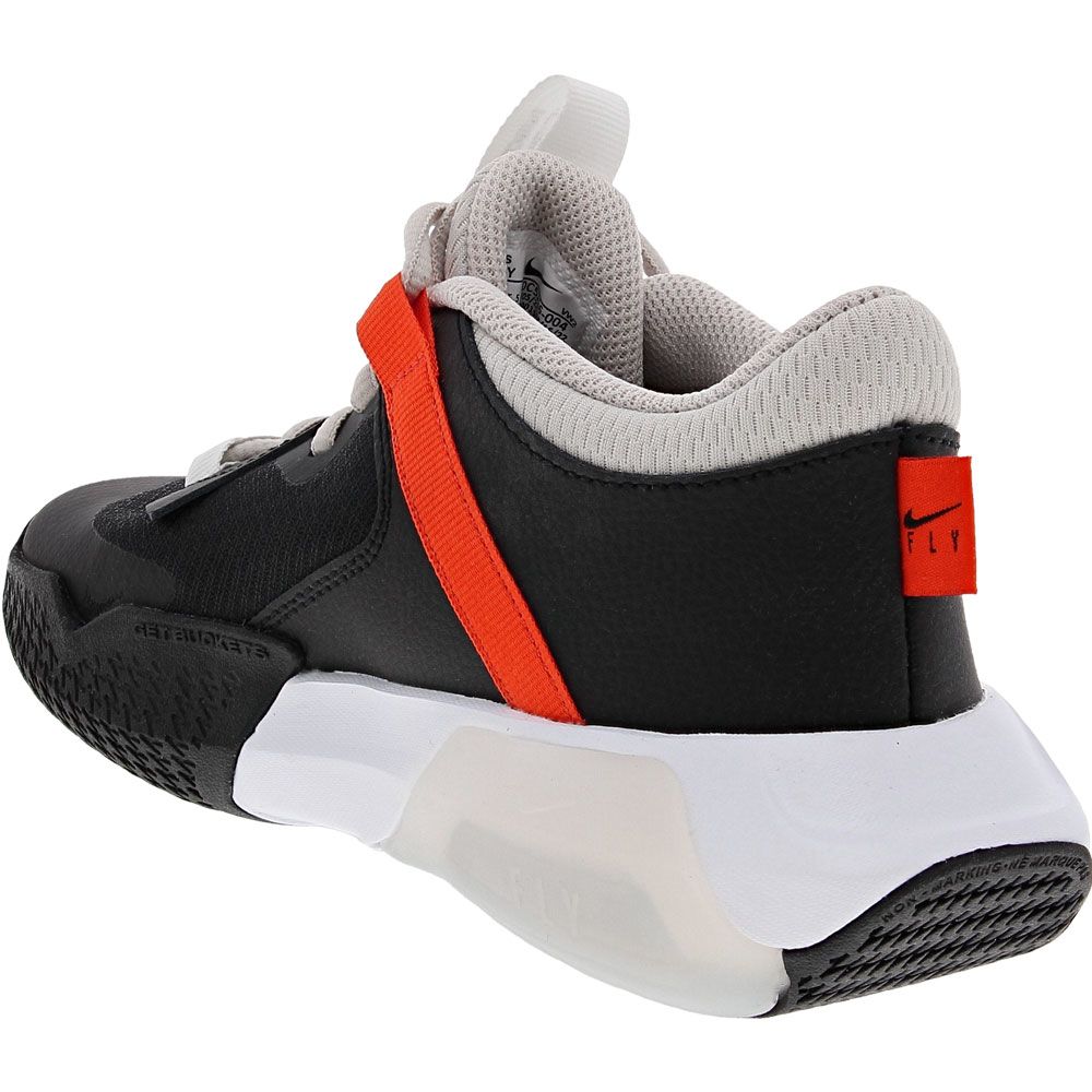 Nike Air Zoom Crossover Big Kids Basketball Shoes Black Summit White Light Bone Back View