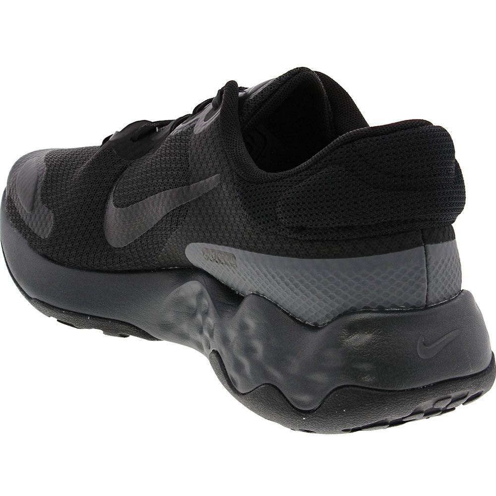 Nike Renew Ride 3 Running Shoes - Mens Black Dark Smoke Grey Back View
