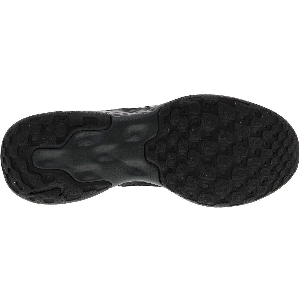 Nike Renew Ride 3 Running Shoes - Mens Black Dark Smoke Grey Sole View