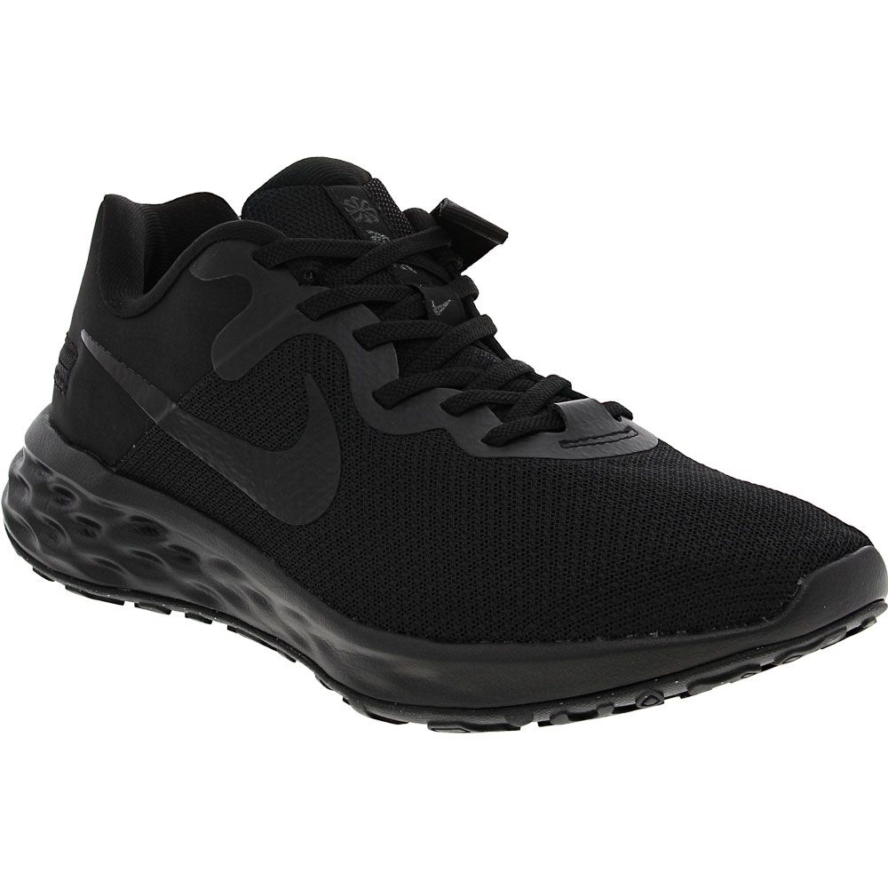 Nike Revolution 6 Flyease Running Shoes - Mens Black Black Smoke Grey
