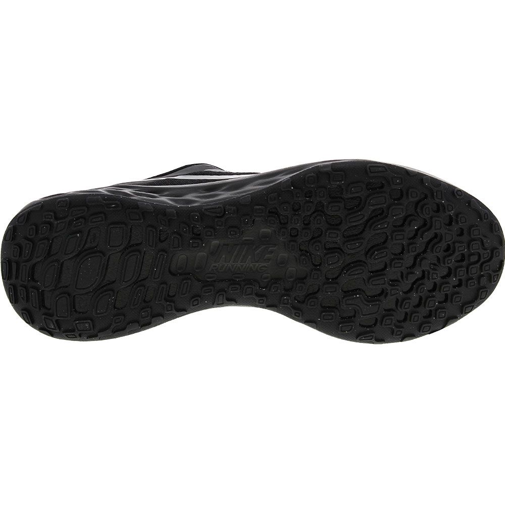 Nike Revolution 6 Flyease Running Shoes - Mens Black Black Smoke Grey Sole View