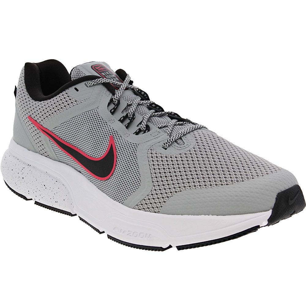Nike Zoom Span 4 Running Shoes - Mens Smoke Grey Black Red