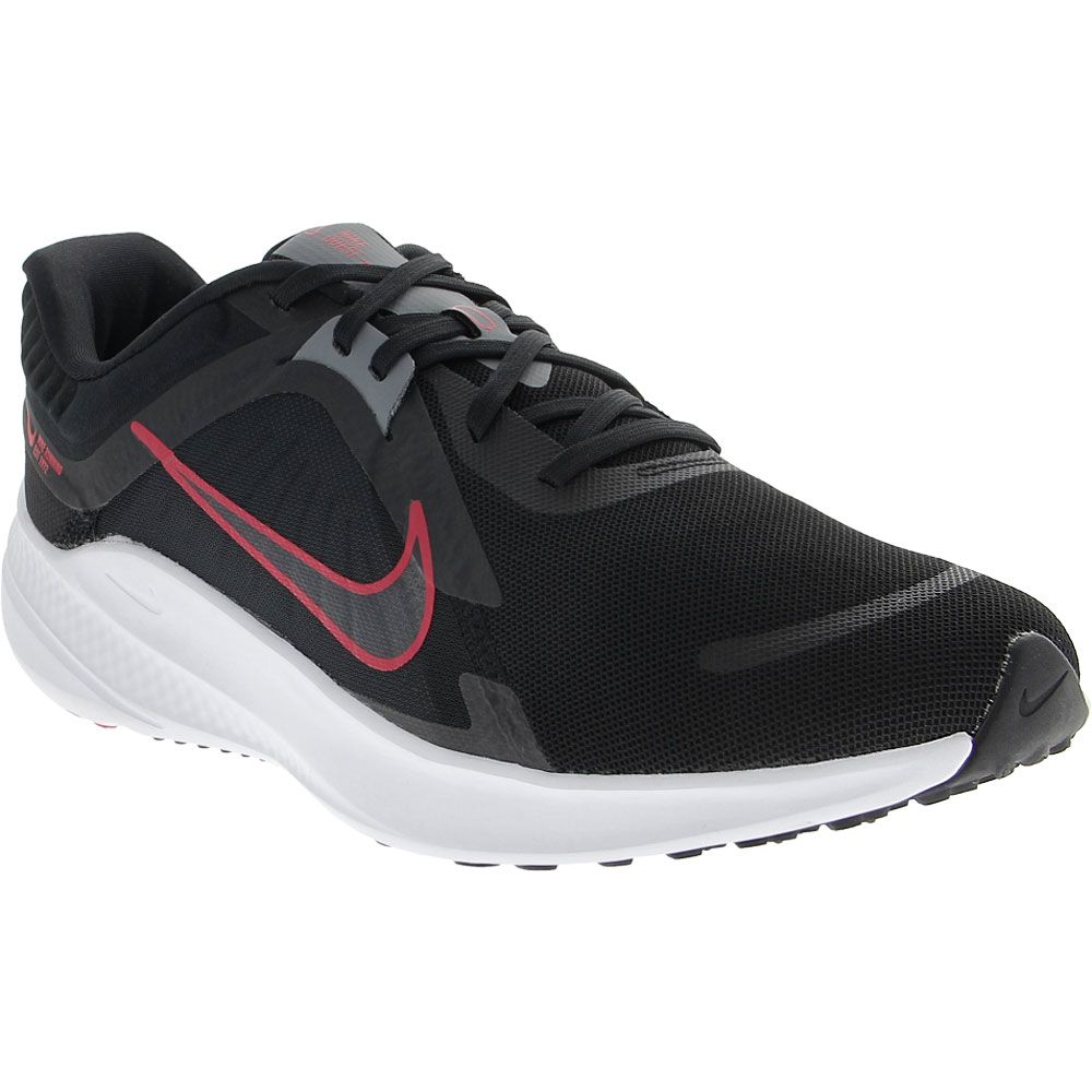Nike Quest 5 Running Shoes - Mens Black Grey Red