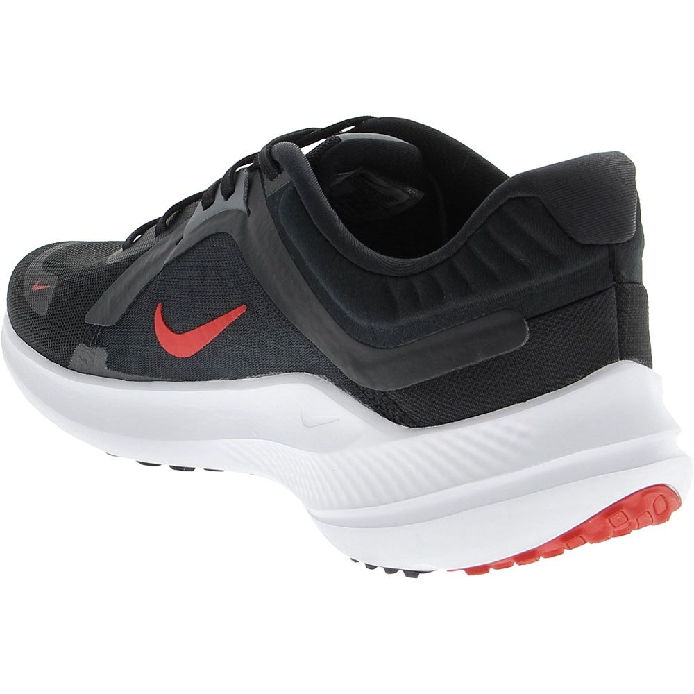 Nike Quest 5 Running Shoes - Mens Black Grey Red Back View