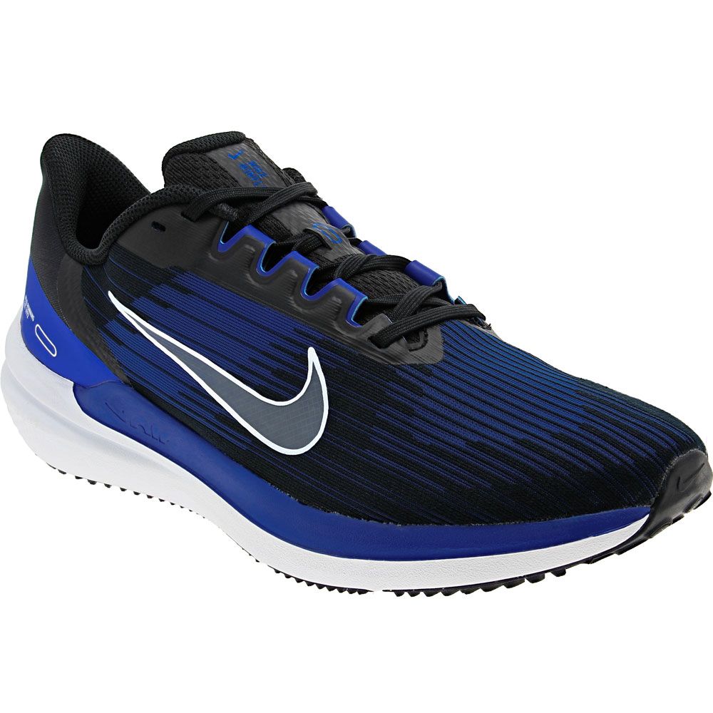 Nike Winflo 9 Running Shoes - Mens Black Royal Blue