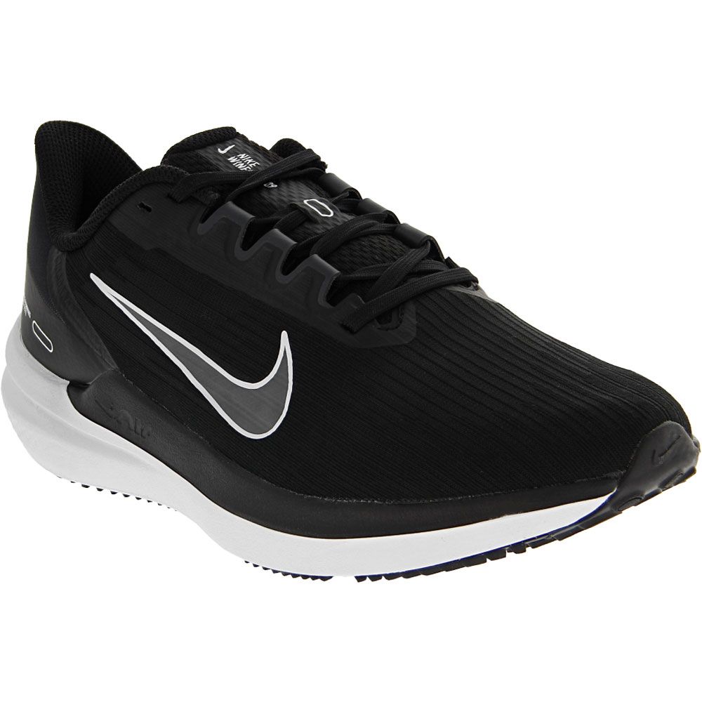 Nike Air Winflo 9 Womens Running Shoes Black Grey White