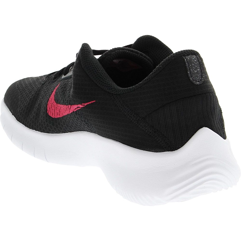 Nike Flex Experience Run 11 Running Shoes - Womens Black Rush Pink Back View