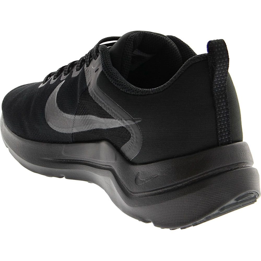 Nike Downshifter 12 Running Shoes - Womens Black Dark Smoke Grey Back View