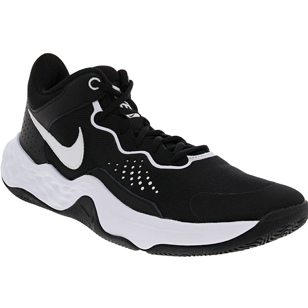 Nike Fly By Mid 3 Basketball Shoes - Mens Black White