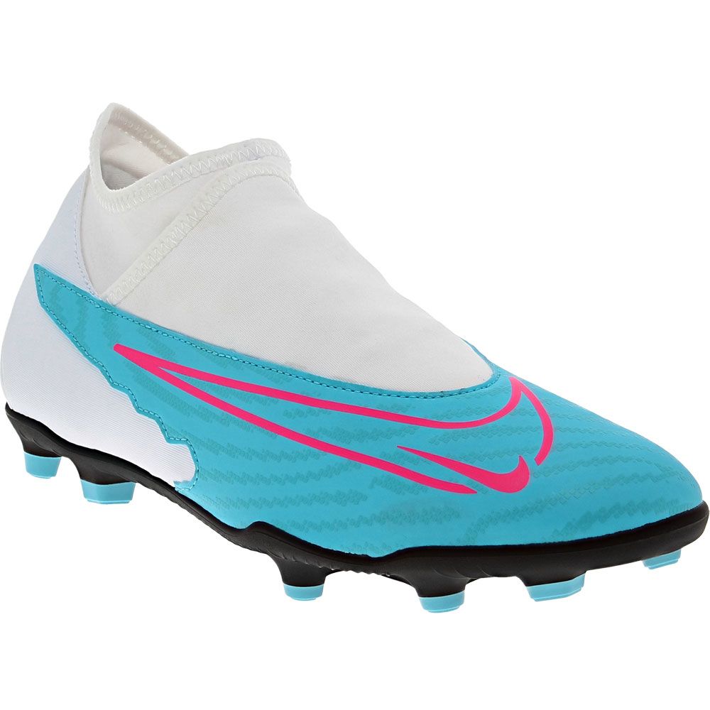 Nike Phantom GX Club DF MG Outdoor Soccer Cleats - Mens Blue White Pink