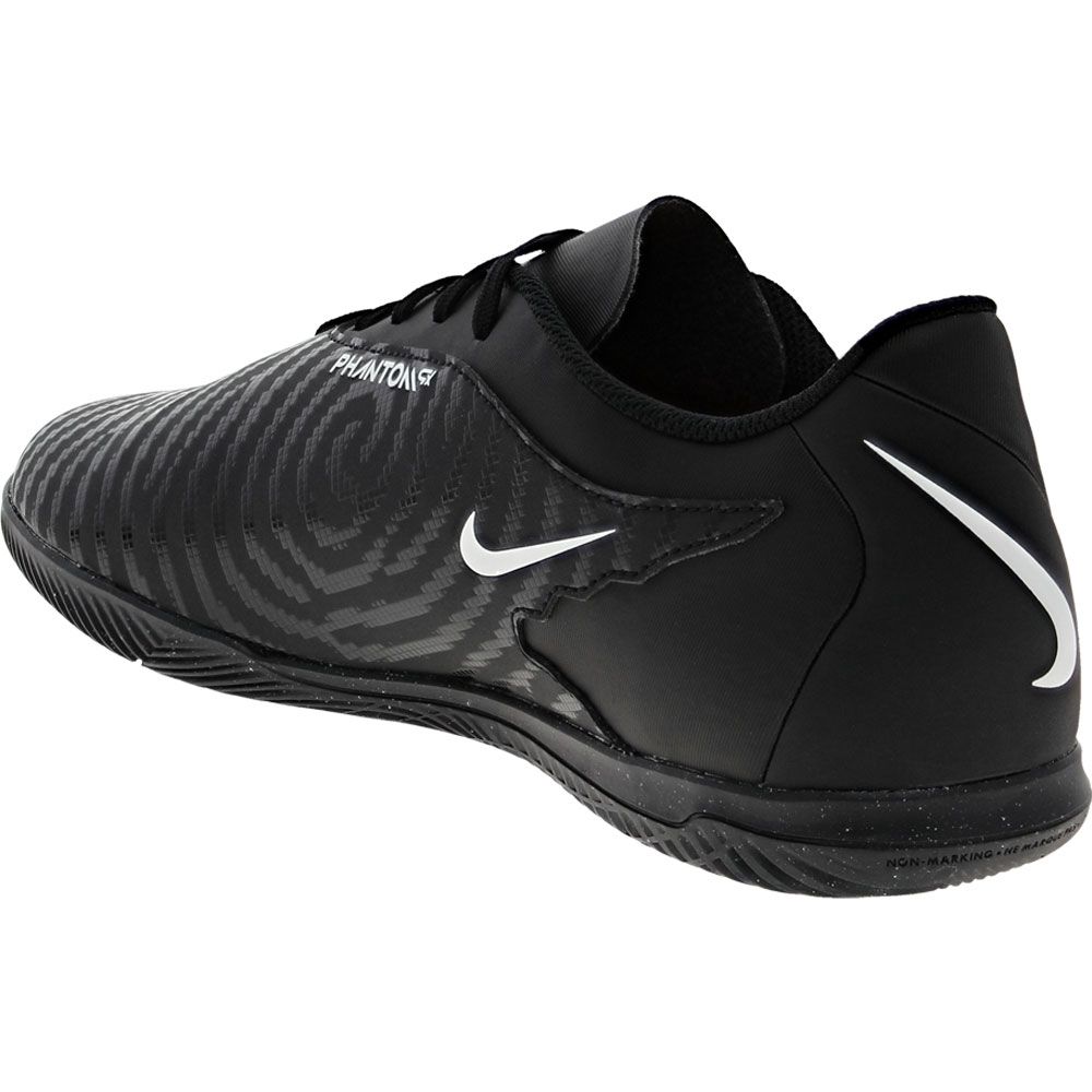 Nike Phantom Gx Club Ic Indoor Soccer Shoes - Mens Black White Black Back View