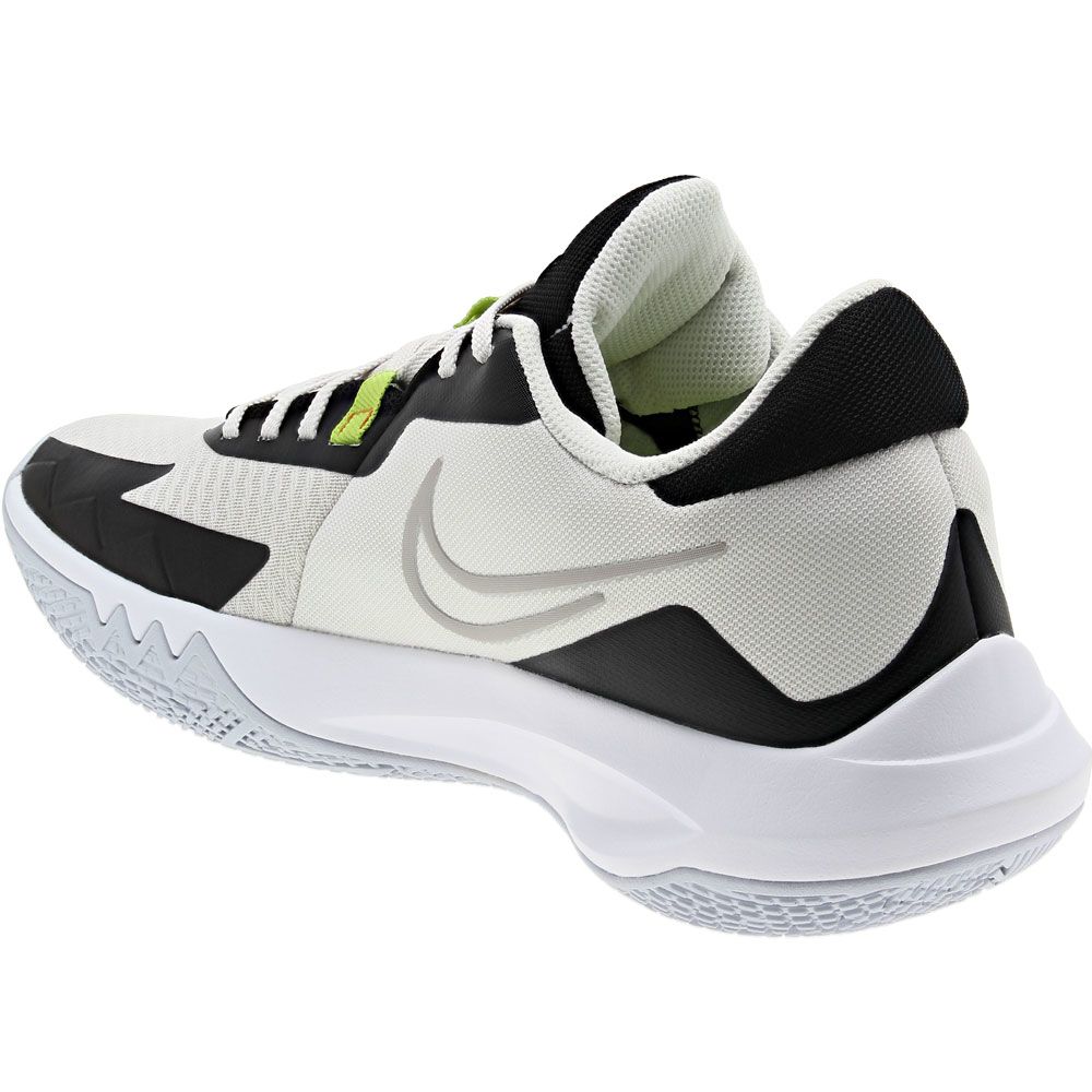 Nike Precision 6 Basketball Shoes - Mens Phantom Black Green Back View