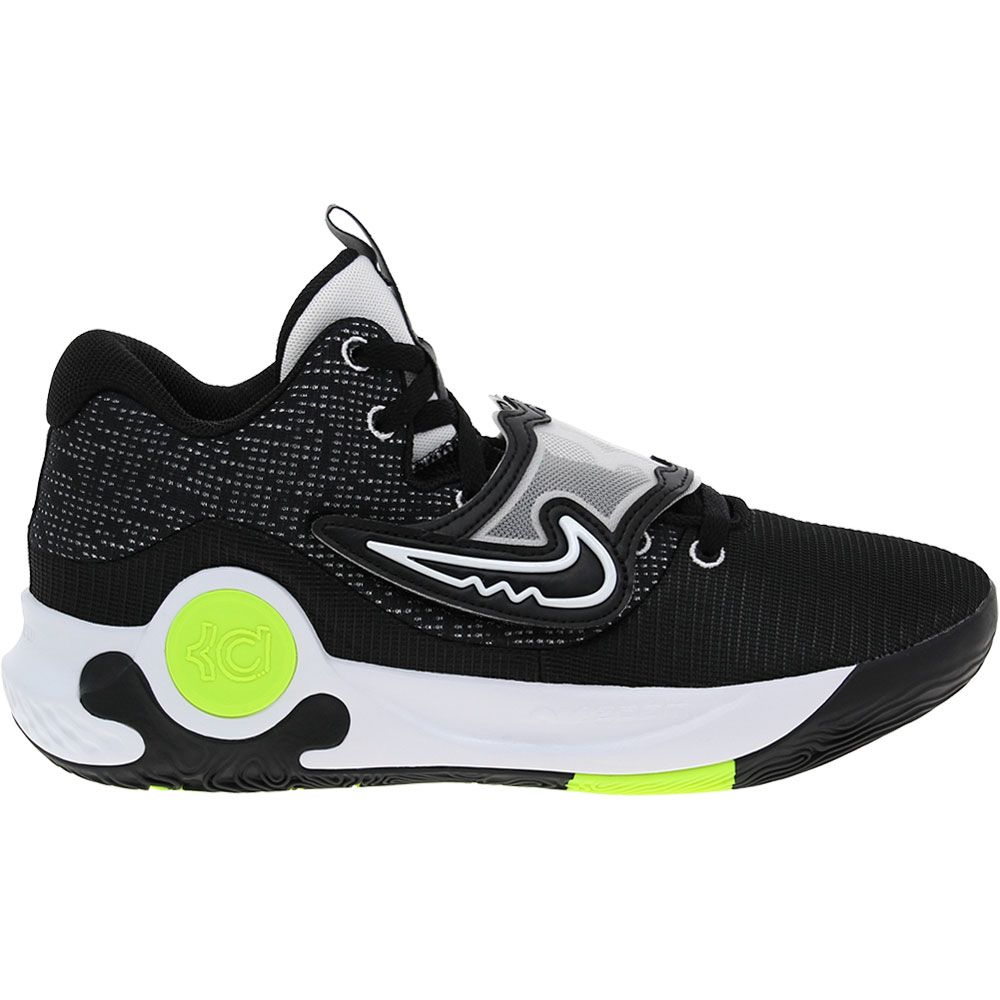 Nike KD Trey 5 X Basketball Shoes - Mens Black Volt White Side View