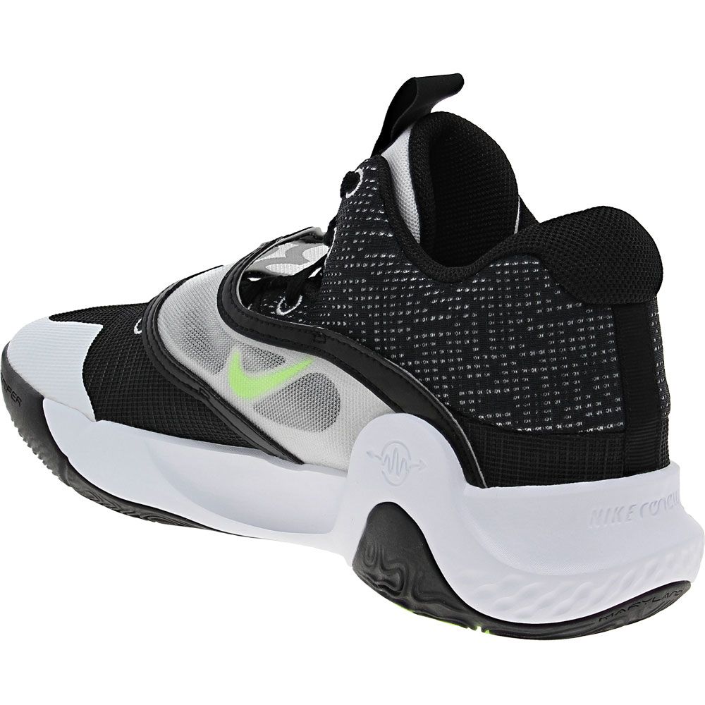 Nike KD Trey 5 X Basketball Shoes - Mens Black Volt White Back View