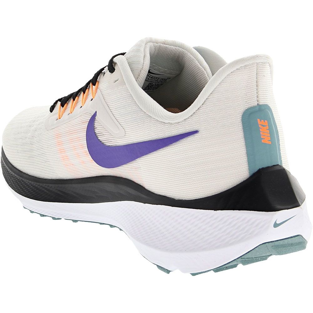 Nike Air Zoom Pegasus 39 Running Shoes - Womens Phantom White Cerulean Purple Back View