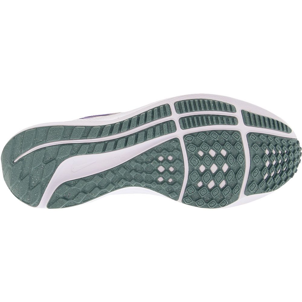 Nike Air Zoom Pegasus 39 Running Shoes - Womens Phantom White Cerulean Purple Sole View
