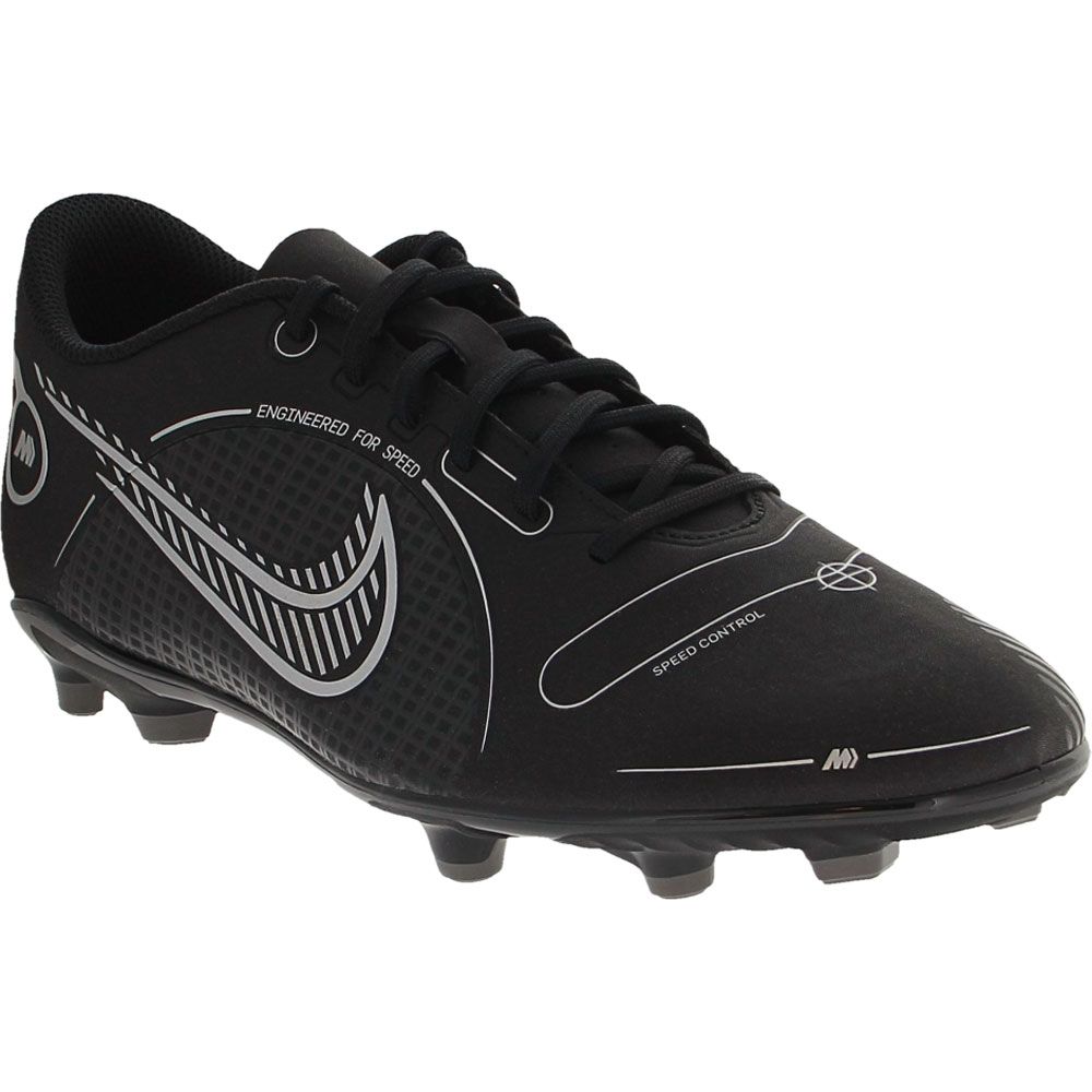 Nike Mercurial Vapor 14 Club MG Mens Outdoor Soccer Cleats Black Ash Silver