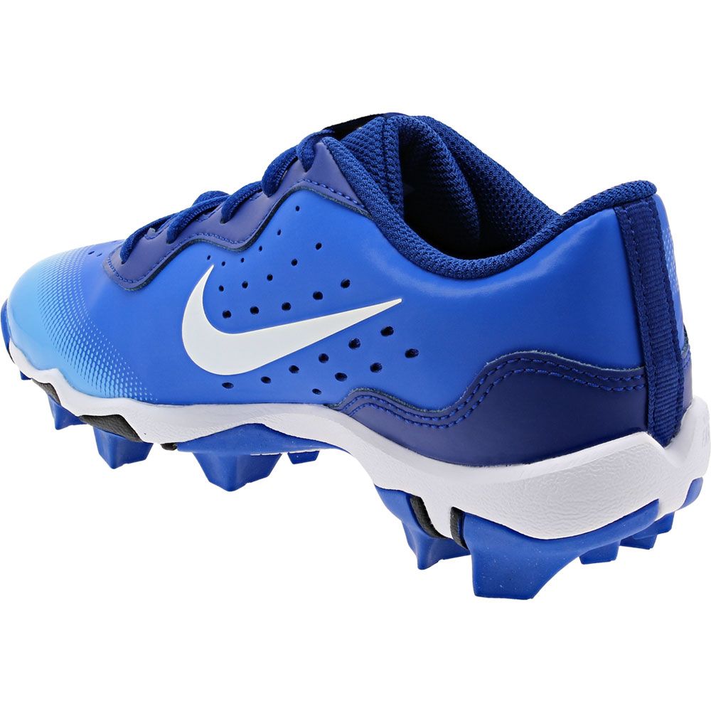 Nike Alpha Huarache 4 Keystone Baseball Cleats - Boys Hyper Royal Blue White Back View