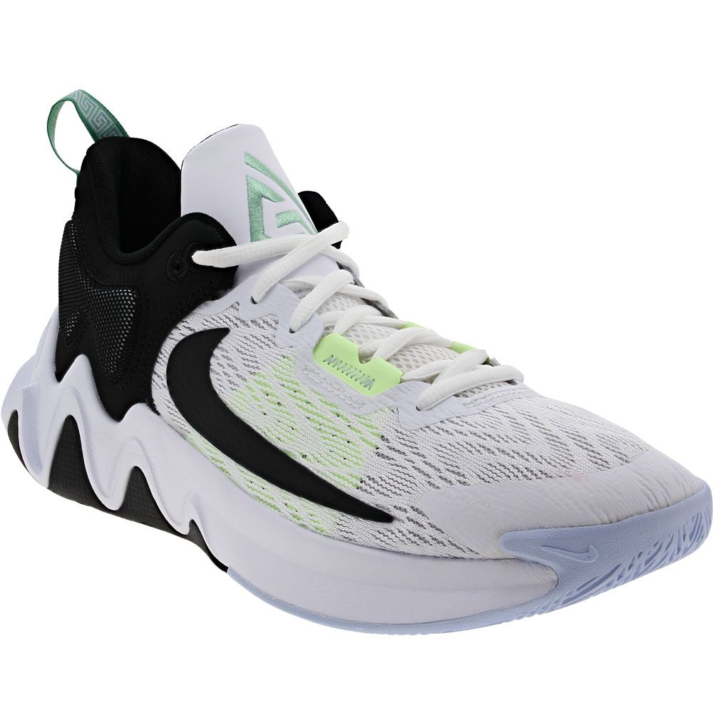 Nike Giannis Immortality 2 Basketball Shoes - Mens White Black Barely Volt