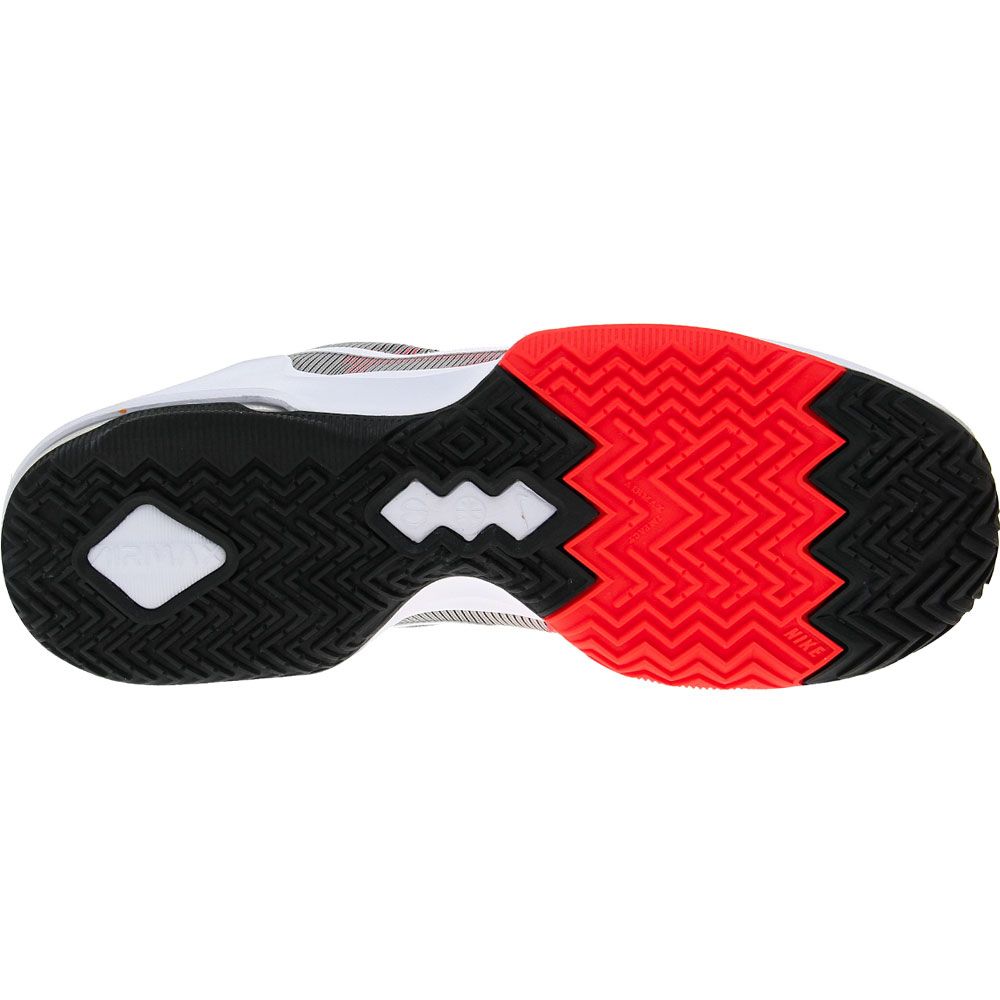 Nike Air Max Impact 4 Basketball Shoes - Mens Black Crimson Grey Sole View