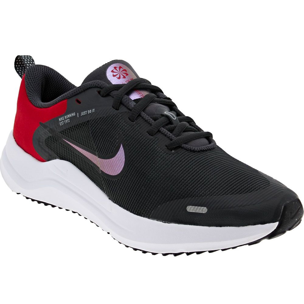 Nike Downshifter 12 GS Kids Running Shoes Black Red White