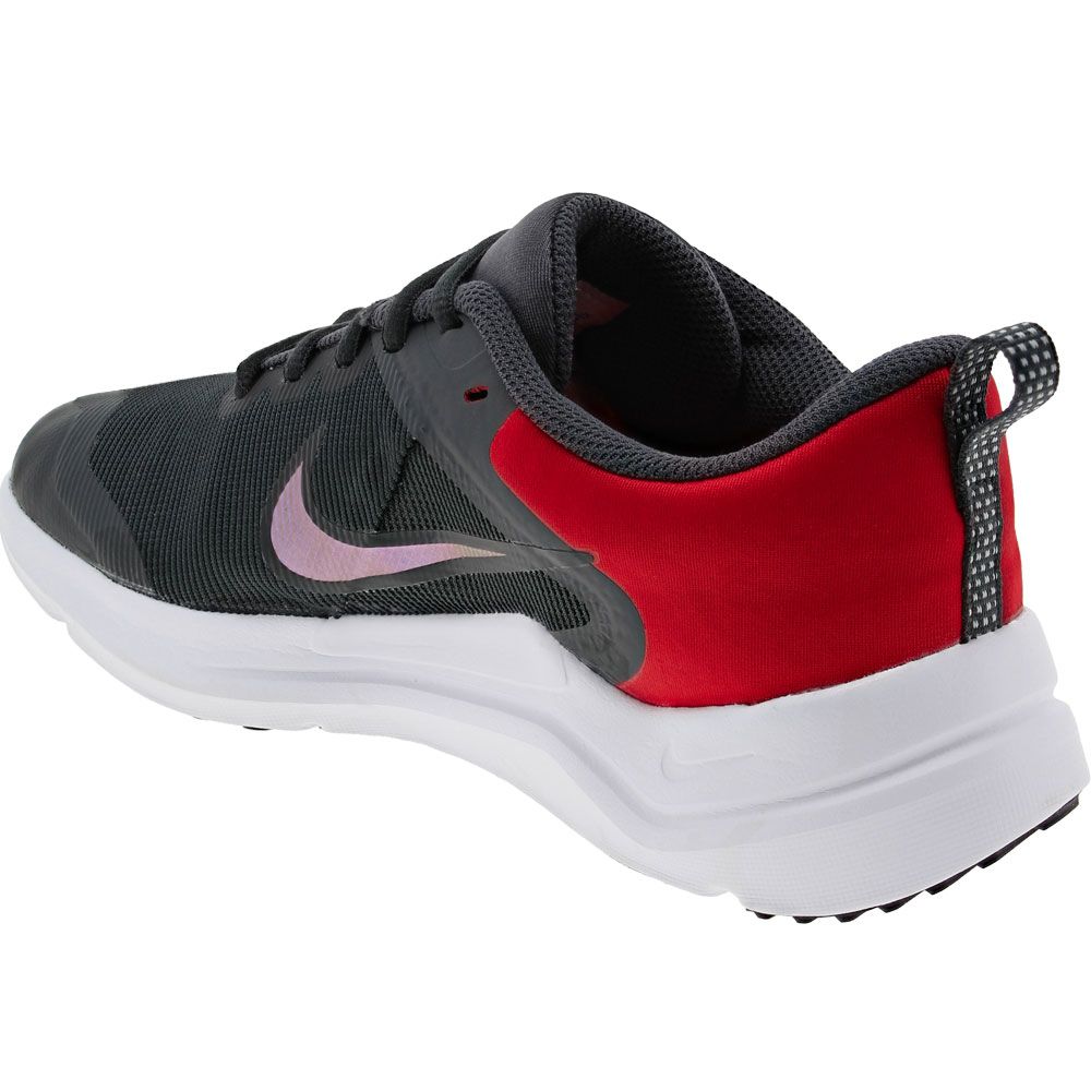 Nike Downshifter 12 GS Kids Running Shoes Black Red White Back View