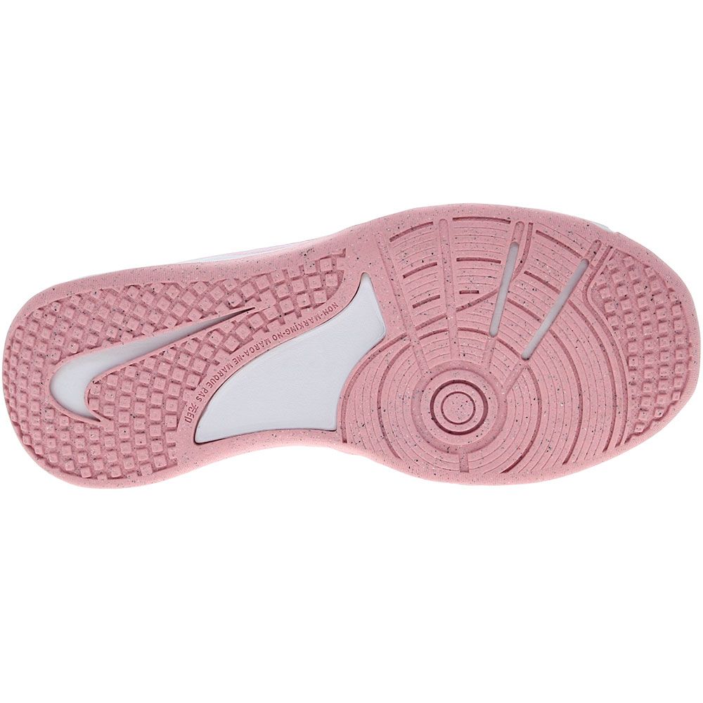 Nike Omni Multi-Court GS Training - Boys | Girls Pink Foam Hyper White Sole View