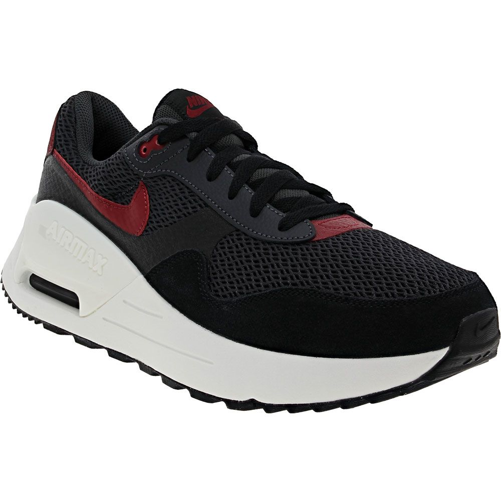 Nike Air Max Systm Running Shoes - Mens Black Team Red