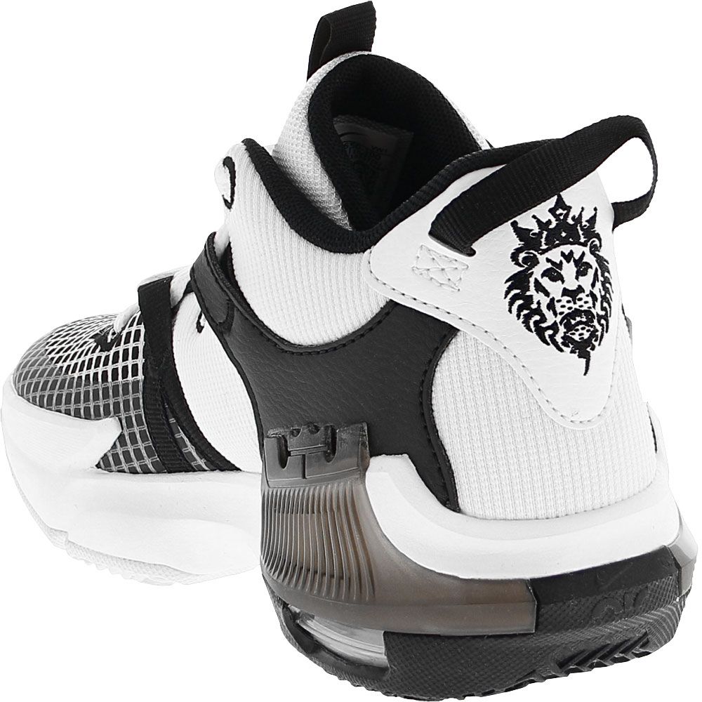 Nike Lebron Witness 7 Kids Basketball Shoes White Back View