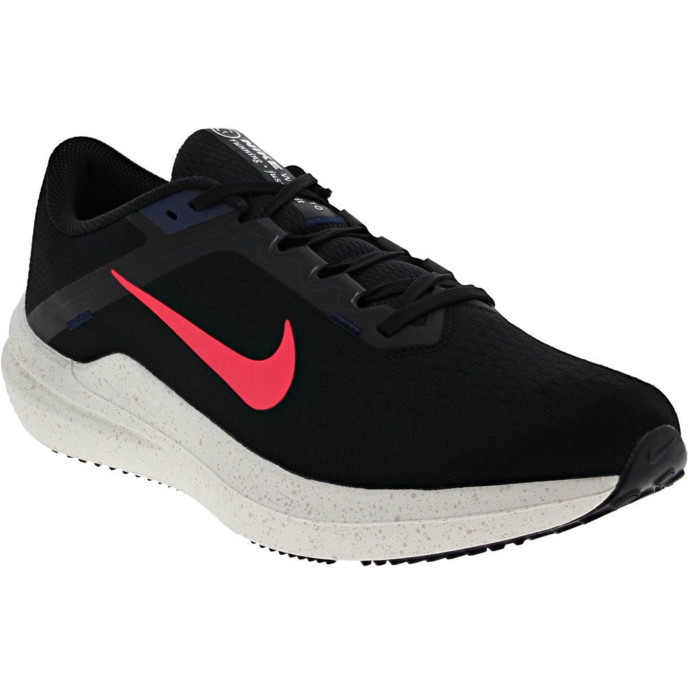 Nike Air Winflo 10 Running Shoes - Mens Black Bright Crimson Obsidian