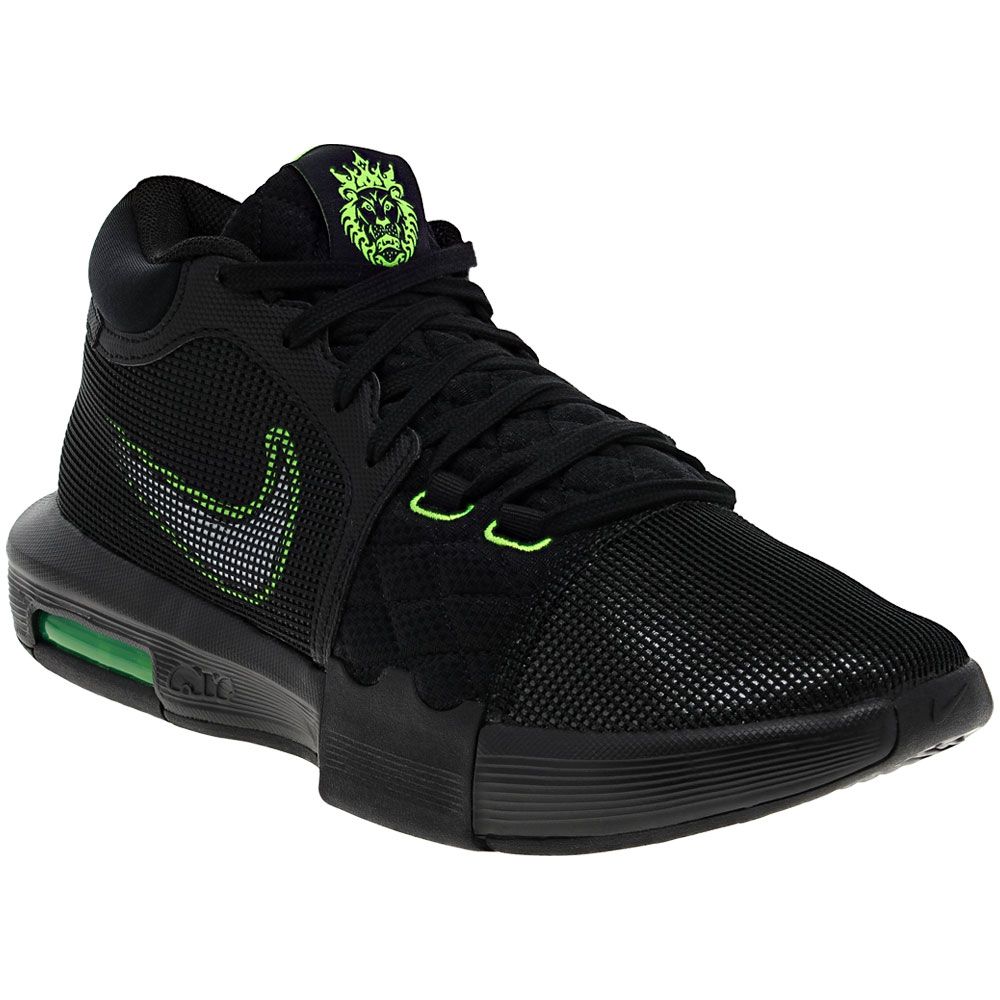 Nike Lebron Witness VIII Basketball Shoes - Mens Black White Volt