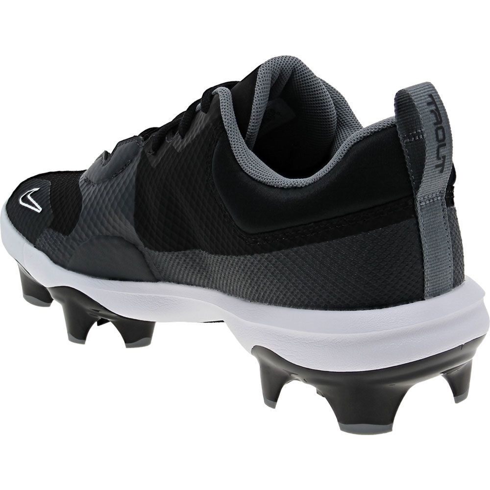 Nike Force Trout 9 Pro Mcs Baseball Cleats - Mens Black Black White Back View