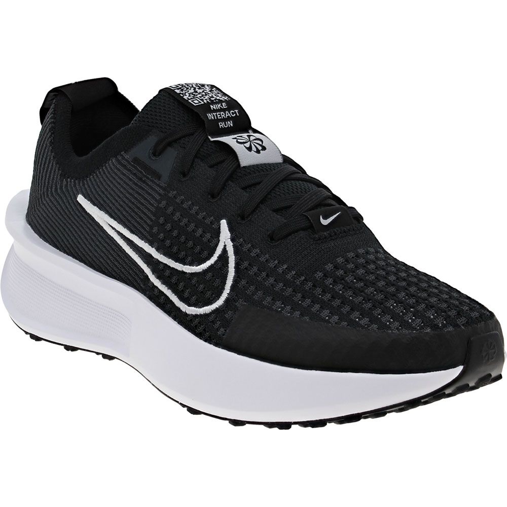 Nike Interact Run Running Shoes - Womens Black Anthracite White