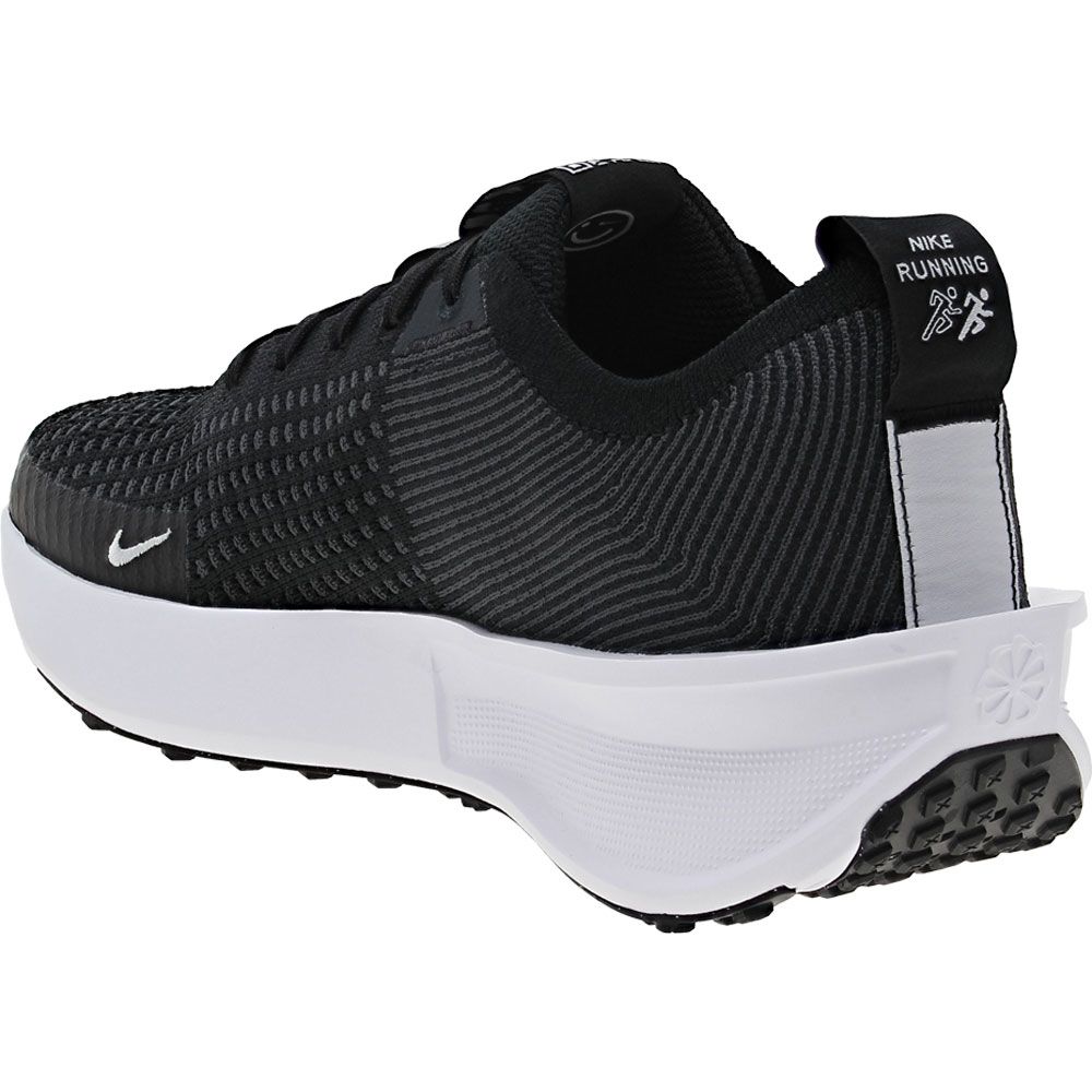 Nike Interact Run Running Shoes - Womens Black Anthracite White Back View
