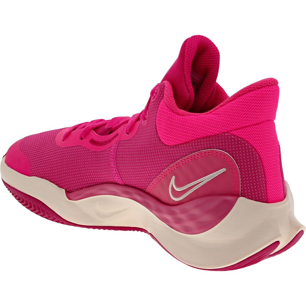 Nike Renew Elevate 3 Basketball Shoes - Womens Fierce Pink Back View