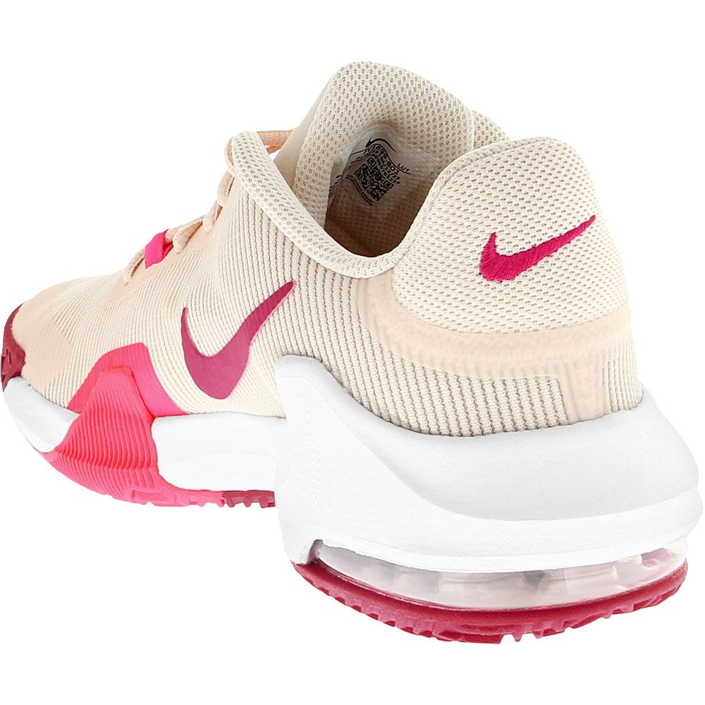 Nike Air Max Impact 4 Basketball Shoes - Womens Guava Ice Pink Back View
