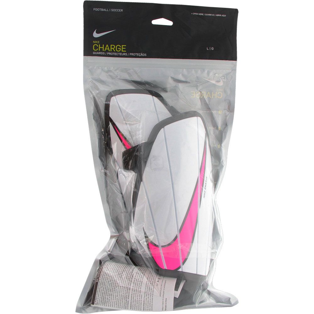 Nike Charge 2 Shin Guards White Pink View 3