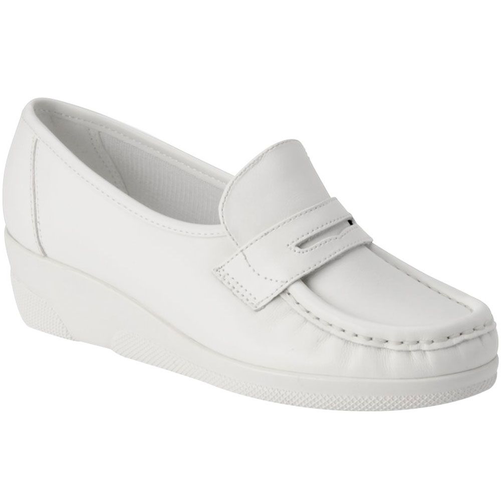 Nurse Mates Pennie Slip On Nursing Shoes - Womens White