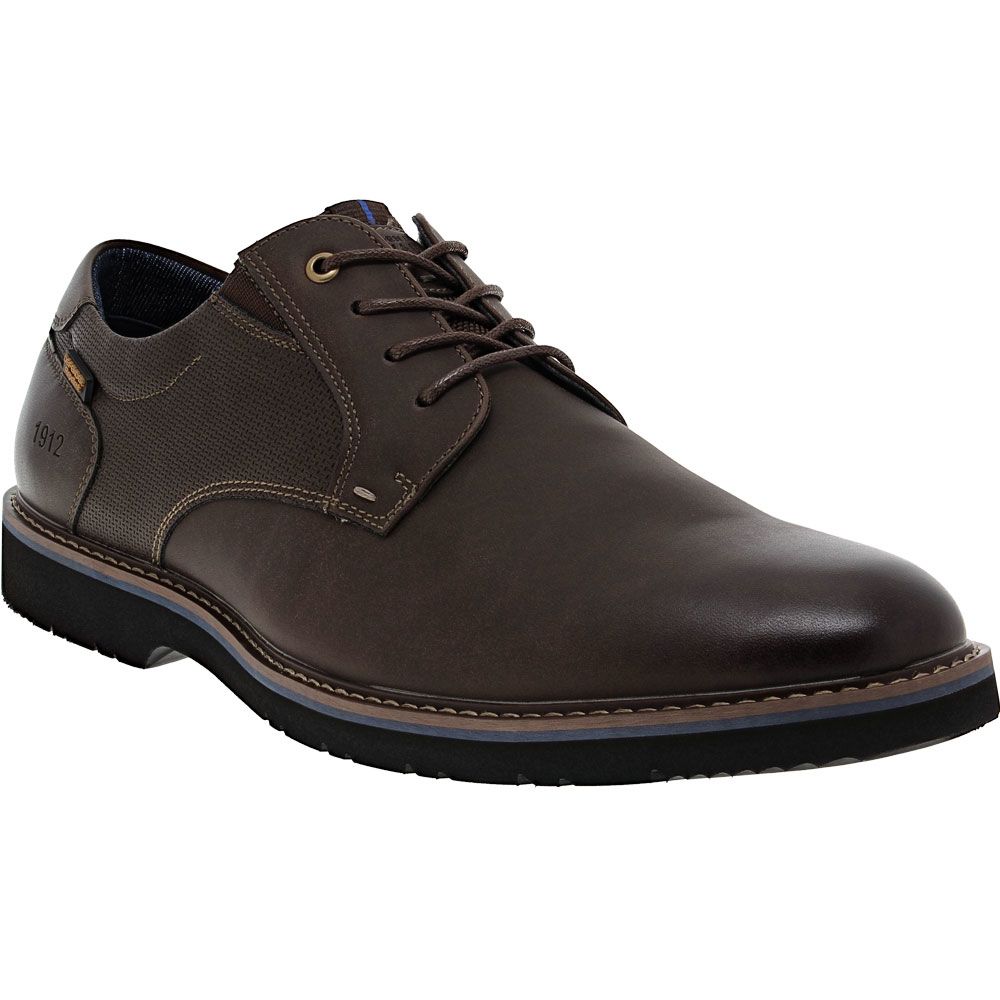 Nunn Bush Dakoda Plain Toe Ox Lace Up Casual Shoes - Mens Brown
