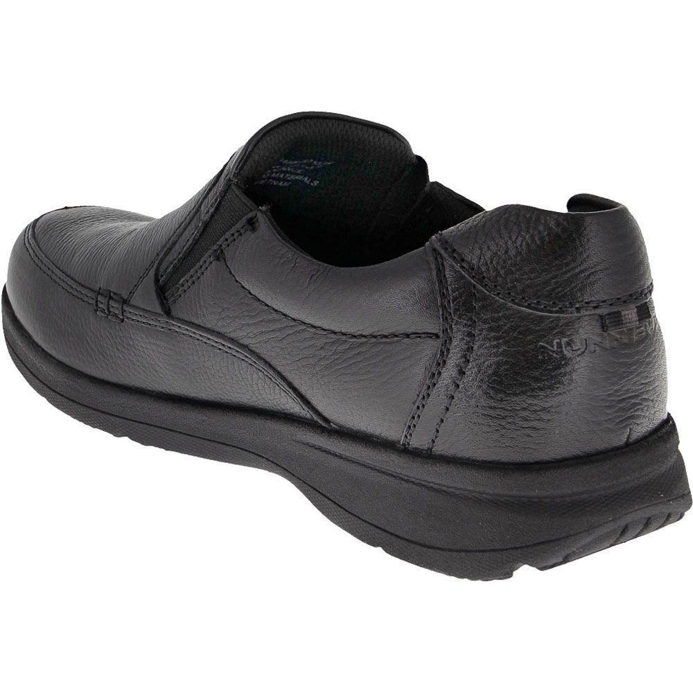 Nunn Bush Cam Slip On Casual Shoes - Mens Black Back View